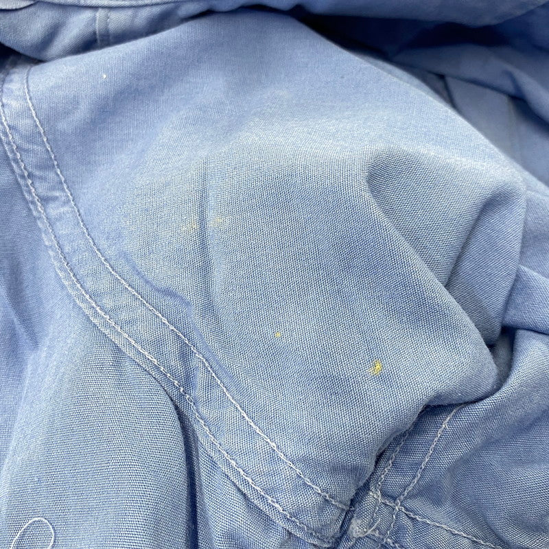 【中古品】【メンズ】 SIMPSON'S シンプソンズ FLIGHT-WEAVE フライトウィーブ POPLIN ポプリン 60’S EPAULET SS SHIRT エポーレット ショートスリーブ シャツ トップス 半袖 146-260717-cs-23-izu サイズ：不明 カラー：ブルー 万代Net店