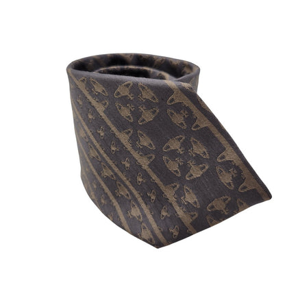 【中古品】【メンズ】 VIVIENNE WESTWOOD ヴィヴィアンウエストウッド SILK NECKTIE シルク ネクタイ 208-260715-ya-07-izu カラー：グレー系 万代Net店
