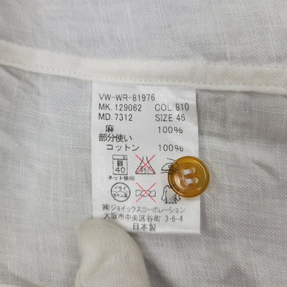【中古品】【メンズ】 VIVIENNE WESTWOOD ヴィヴィアンウエストウッド VW-WR-81976 LINEN SS SHIRT リネン ショートスリーブ シャツ トップス 半袖 141-260717-cs-13-izu サイズ：46 カラー：ホワイト×レッド 万代Net店