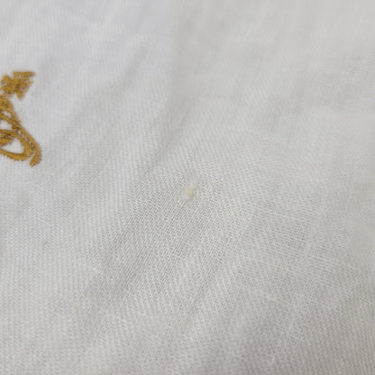 【中古品】【メンズ】 VIVIENNE WESTWOOD ヴィヴィアンウエストウッド VW-WR-81976 LINEN SS SHIRT リネン ショートスリーブ シャツ トップス 半袖 141-260717-cs-13-izu サイズ：46 カラー：ホワイト×レッド 万代Net店