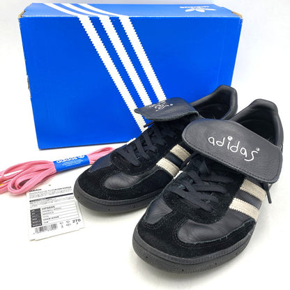 【中古品】【メンズ】 ADIDAS アディダス × SHUKYU シュウキュウ × E-WAX イーワックス HP6695 HANDBALL SPEZIAL ハンドボール スペツィアル スニーカー 靴 161-260713-kh-04-izu サイズ：27 カラー：CBLK/FWHT/CBLK 万代Net店