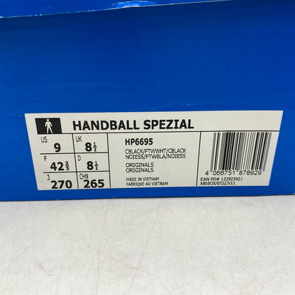 【中古品】【メンズ】 ADIDAS アディダス × SHUKYU シュウキュウ × E-WAX イーワックス HP6695 HANDBALL SPEZIAL ハンドボール スペツィアル スニーカー 靴 161-260713-kh-04-izu サイズ：27 カラー：CBLK/FWHT/CBLK 万代Net店
