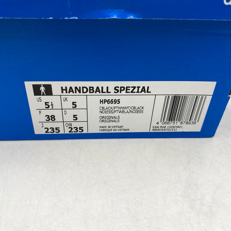 【中古品】【レディース】 ADIDAS アディダス × SHUKYU シュウキュウ × E-WAX イーワックス HP6695 HANDBALL SPEZIAL ハンドボール スペツィアル スニーカー 靴 166-260713-kh-03-izu サイズ：23.5 カラー：CBLK/FWHT/CBLK 万代Net店