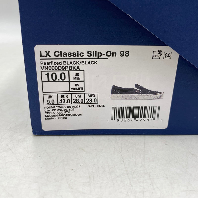 【中古品】【メンズ】 VANS バンズ VN000D9PBKA PREMIUM CLASSIC SLIP-ON PEARLIZED PACK プレミアム クラシック スリップオン パールライズド パック スニーカー 靴 162-260713-kh-06-izu サイズ：28 カラー：ブラック 万代Net店