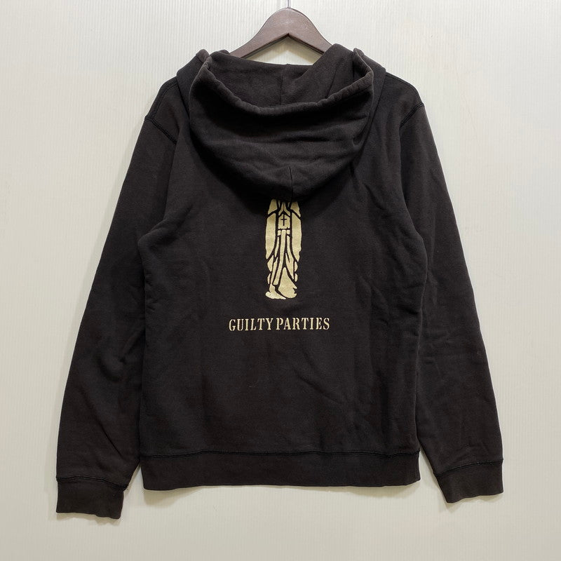 【現状渡し品】【メンズ】 WACKO MARIA ワコマリア MARIA PRINT ZIP HOODIE マリアプリント ジップ フーディー パーカー 142-260718-as-04-izu サイズ：M カラー：ブラック 万代Net店