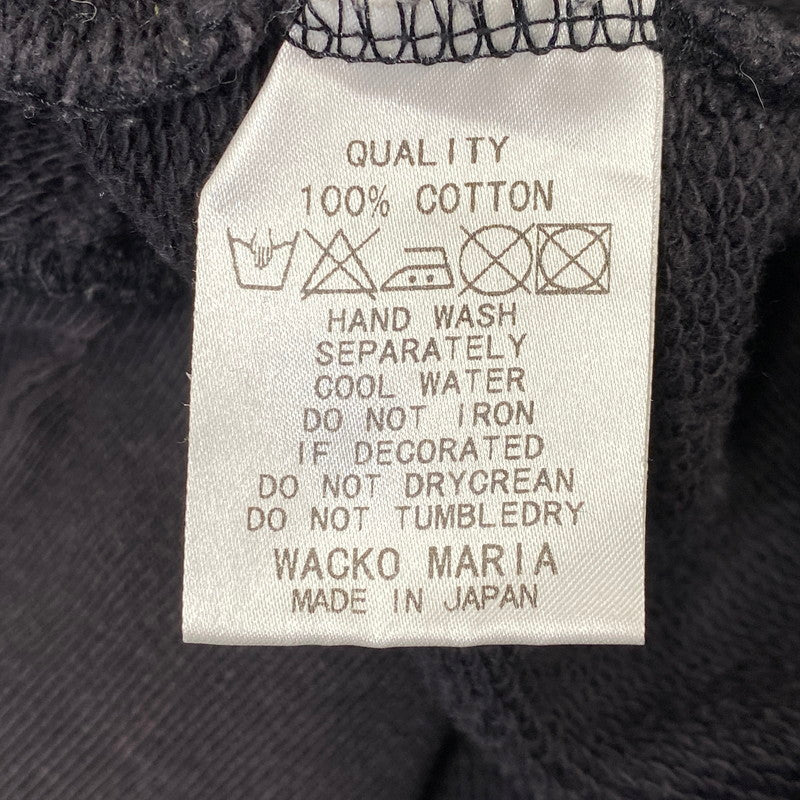 【現状渡し品】【メンズ】 WACKO MARIA ワコマリア MARIA PRINT ZIP HOODIE マリアプリント ジップ フーディー パーカー 142-260718-as-04-izu サイズ：M カラー：ブラック 万代Net店
