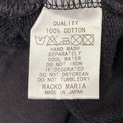 【現状渡し品】【メンズ】 WACKO MARIA ワコマリア MARIA PRINT ZIP HOODIE マリアプリント ジップ フーディー パーカー 142-260718-as-04-izu サイズ：M カラー：ブラック 万代Net店