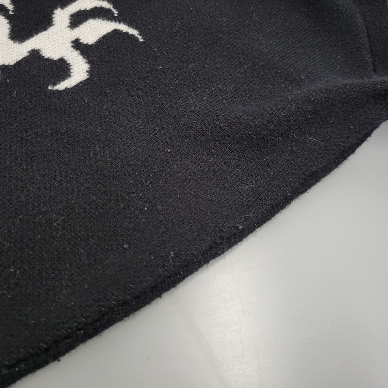 【中古品】【メンズ】 HUF ハフ TWIN DRAGON CARDIGAN KN00466 ツイン ドラゴン カーディガン 142-260713-as-06-izu サイズ：XL カラー：ブラック 万代Net店