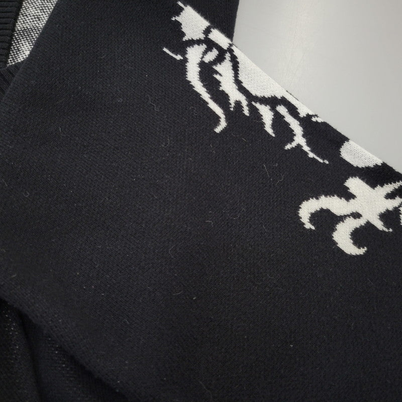 【中古品】【メンズ】 HUF ハフ TWIN DRAGON CARDIGAN KN00466 ツイン ドラゴン カーディガン 142-260713-as-06-izu サイズ：XL カラー：ブラック 万代Net店