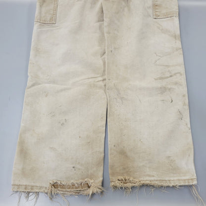 【現状渡し品】【メンズ】 CARHARTT カーハート B11 BRN USA製 DUNGAREE FIT DUCK PAINTER PANTS ダンガリー フィット ダック ペインター パンツ ボトムス 157-260716-kh-27-izu サイズ：32×30 カラー：ベージュ系 万代Net店