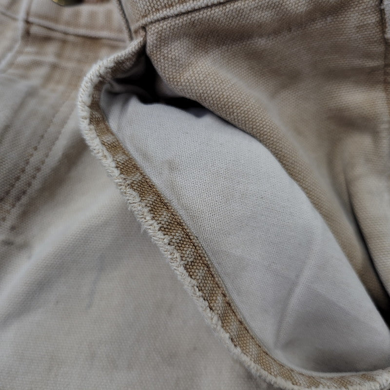 【現状渡し品】【メンズ】 CARHARTT カーハート B11 BRN USA製 DUNGAREE FIT DUCK PAINTER PANTS ダンガリー フィット ダック ペインター パンツ ボトムス 157-260716-kh-27-izu サイズ：32×30 カラー：ベージュ系 万代Net店