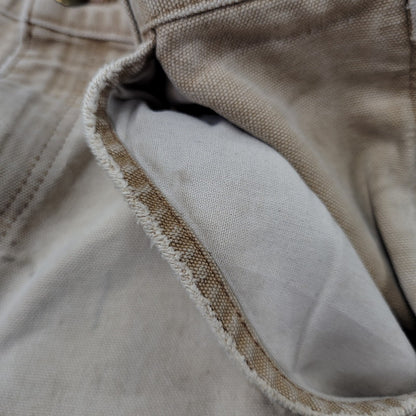 【現状渡し品】【メンズ】 CARHARTT カーハート B11 BRN USA製 DUNGAREE FIT DUCK PAINTER PANTS ダンガリー フィット ダック ペインター パンツ ボトムス 157-260716-kh-27-izu サイズ：32×30 カラー：ベージュ系 万代Net店