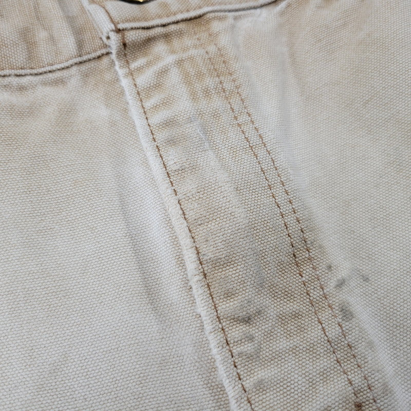 【現状渡し品】【メンズ】 CARHARTT カーハート B11 BRN USA製 DUNGAREE FIT DUCK PAINTER PANTS ダンガリー フィット ダック ペインター パンツ ボトムス 157-260716-kh-27-izu サイズ：32×30 カラー：ベージュ系 万代Net店
