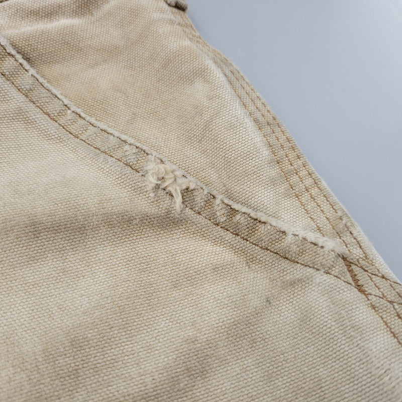 【現状渡し品】【メンズ】 CARHARTT カーハート B11 BRN USA製 DUNGAREE FIT DUCK PAINTER PANTS ダンガリー フィット ダック ペインター パンツ ボトムス 157-260716-kh-27-izu サイズ：32×30 カラー：ベージュ系 万代Net店