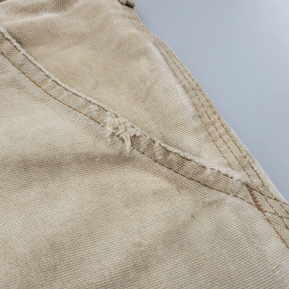 【現状渡し品】【メンズ】 CARHARTT カーハート B11 BRN USA製 DUNGAREE FIT DUCK PAINTER PANTS ダンガリー フィット ダック ペインター パンツ ボトムス 157-260716-kh-27-izu サイズ：32×30 カラー：ベージュ系 万代Net店