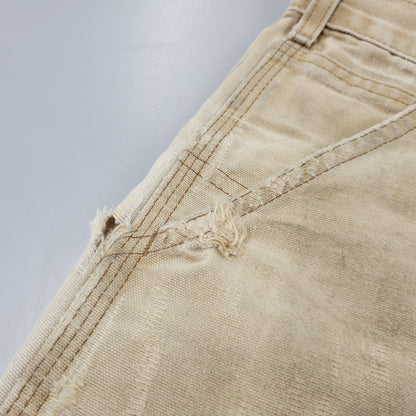【現状渡し品】【メンズ】 CARHARTT カーハート B11 BRN USA製 DUNGAREE FIT DUCK PAINTER PANTS ダンガリー フィット ダック ペインター パンツ ボトムス 157-260716-kh-27-izu サイズ：32×30 カラー：ベージュ系 万代Net店