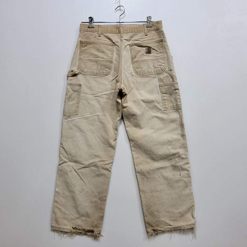 【現状渡し品】【メンズ】 CARHARTT カーハート B11 BRN USA製 DUNGAREE FIT DUCK PAINTER PANTS ダンガリー フィット ダック ペインター パンツ ボトムス 157-260716-kh-27-izu サイズ：32×30 カラー：ベージュ系 万代Net店