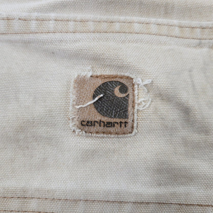 【現状渡し品】【メンズ】 CARHARTT カーハート B11 BRN USA製 DUNGAREE FIT DUCK PAINTER PANTS ダンガリー フィット ダック ペインター パンツ ボトムス 157-260716-kh-27-izu サイズ：32×30 カラー：ベージュ系 万代Net店