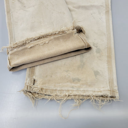 【現状渡し品】【メンズ】 CARHARTT カーハート B11 BRN USA製 DUNGAREE FIT DUCK PAINTER PANTS ダンガリー フィット ダック ペインター パンツ ボトムス 157-260716-kh-27-izu サイズ：32×30 カラー：ベージュ系 万代Net店