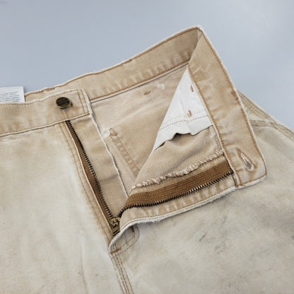 【現状渡し品】【メンズ】 CARHARTT カーハート B11 BRN USA製 DUNGAREE FIT DUCK PAINTER PANTS ダンガリー フィット ダック ペインター パンツ ボトムス 157-260716-kh-27-izu サイズ：32×30 カラー：ベージュ系 万代Net店