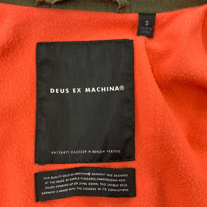 【現状渡し品】【メンズ】 DEUS EX MACHINA デウス エクス マキナ DMP967780 "DEUS EX MACHINA MOTORCYCLES" COACH JACKET コーチ ジャケット アウター 142-260718-yn-12-izu サイズ：S カラー：カーキ/オレンジ 万代Net店