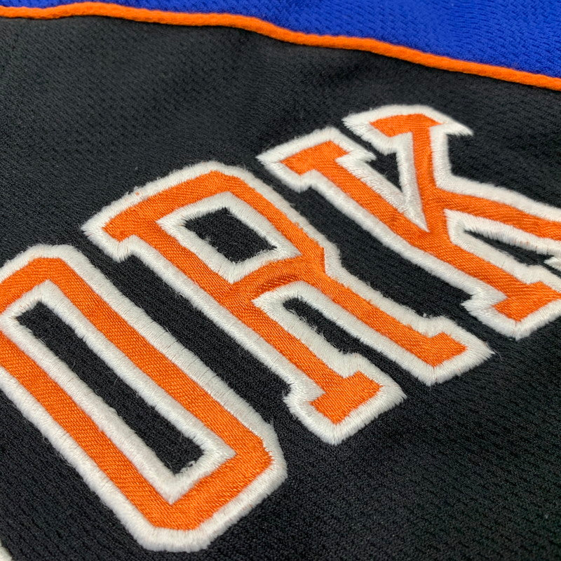 【中古品】【メンズ】 REEBOK リーボック R705A 00S NEW YORK METS HENRYNECK WARMUP GAME SHIRT ニューヨークメッツ ヘンリーネックウォ－ムアップ ゲーム シャツ 半袖 146-260718-yn-09-izu サイズ：M カラー：ブラック 万代Net店