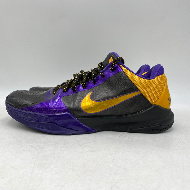 【現状渡し品】【メンズ】 NIKE ナイキ 386430-071 ZOOM KOBE 5 X LAKERS AWAY ズーム コービー レイカーズ スニーカー 靴 160-260713-kh-08-izu サイズ：27.5 カラー：BLACK/DEL SOL-VARSITY PURPLE/LAKERS AWAY EDITION 万代Net店