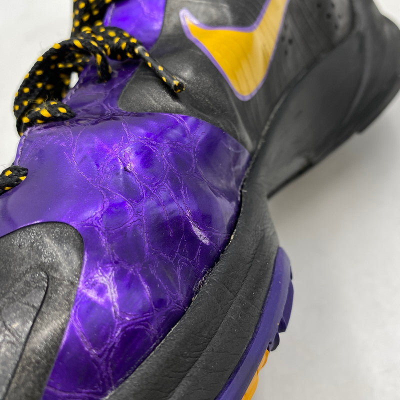 【現状渡し品】【メンズ】 NIKE ナイキ 386430-071 ZOOM KOBE 5 X LAKERS AWAY ズーム コービー レイカーズ スニーカー 靴 160-260713-kh-08-izu サイズ：27.5 カラー：BLACK/DEL SOL-VARSITY PURPLE/LAKERS AWAY EDITION 万代Net店