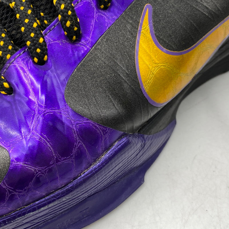 【現状渡し品】【メンズ】 NIKE ナイキ 386430-071 ZOOM KOBE 5 X LAKERS AWAY ズーム コービー レイカーズ スニーカー 靴 160-260713-kh-08-izu サイズ：27.5 カラー：BLACK/DEL SOL-VARSITY PURPLE/LAKERS AWAY EDITION 万代Net店