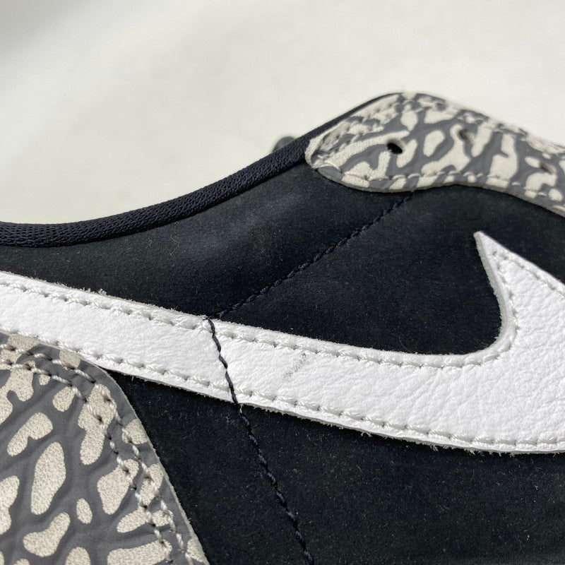 【中古品】【メンズ】 NIKE ナイキ CZ0790-001 AIR JORDAN 1 RETRO LOW OG BLACK CEMENT エア ジョーダン 1 レトロ ロー ブラック セメント スニーカー 靴 160-260713-kh-07-izu サイズ：28.5 カラー：BLACK/MUSLIN-TECH GREY-WHITE 万代Net店