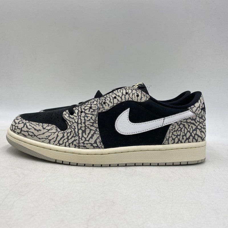 【中古品】【メンズ】 NIKE ナイキ CZ0790-001 AIR JORDAN 1 RETRO LOW OG BLACK CEMENT エア ジョーダン 1 レトロ ロー ブラック セメント スニーカー 靴 160-260713-kh-07-izu サイズ：28.5 カラー：BLACK/MUSLIN-TECH GREY-WHITE 万代Net店
