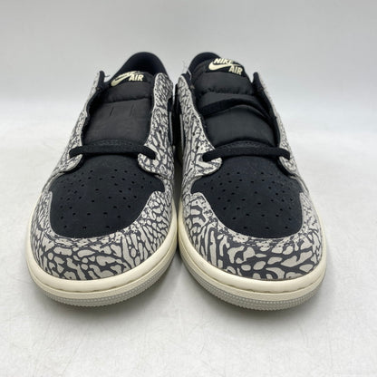 【中古品】【メンズ】 NIKE ナイキ CZ0790-001 AIR JORDAN 1 RETRO LOW OG BLACK CEMENT エア ジョーダン 1 レトロ ロー ブラック セメント スニーカー 靴 160-260713-kh-07-izu サイズ：28.5 カラー：BLACK/MUSLIN-TECH GREY-WHITE 万代Net店