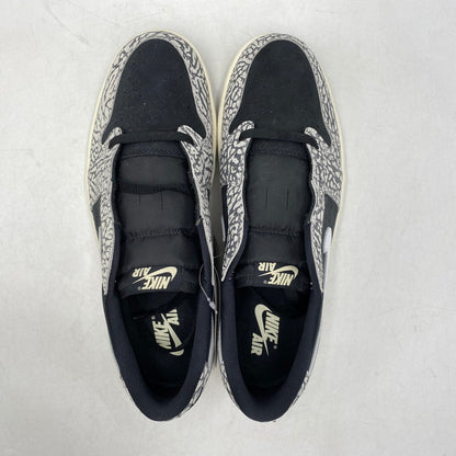 【中古品】【メンズ】 NIKE ナイキ CZ0790-001 AIR JORDAN 1 RETRO LOW OG BLACK CEMENT エア ジョーダン 1 レトロ ロー ブラック セメント スニーカー 靴 160-260713-kh-07-izu サイズ：28.5 カラー：BLACK/MUSLIN-TECH GREY-WHITE 万代Net店