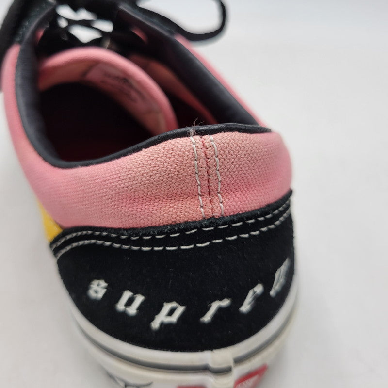 【中古品】【メンズ】 VANS バンズ × SUPREME シュプリーム OLD SKOOL オールドスクール スニーカー シューズ 靴 162-260713-as-01-izu サイズ：28cm カラー：ピンク系 万代Net店