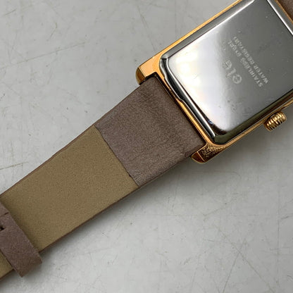 【中古品】【レディース】 ETE エテ SQUARE ANALOG QUARTZ WATCH アナログ クォーツウォッチ 腕時計 197-260718-yn-03-izu カラー：ブラウン系 万代Net店