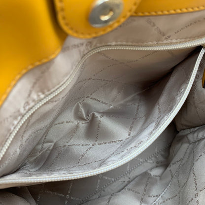 【中古品】【レディース】 MICHAEL KORS マイケルコース 35F1GM9T8B MK SIGNATURE 2WAY SHOPPER TOTE BAG シグネチャー ツーウェイ ショッパー トート バッグ 鞄 188-260718-yn-01-izu カラー：ブラウン 万代Net店