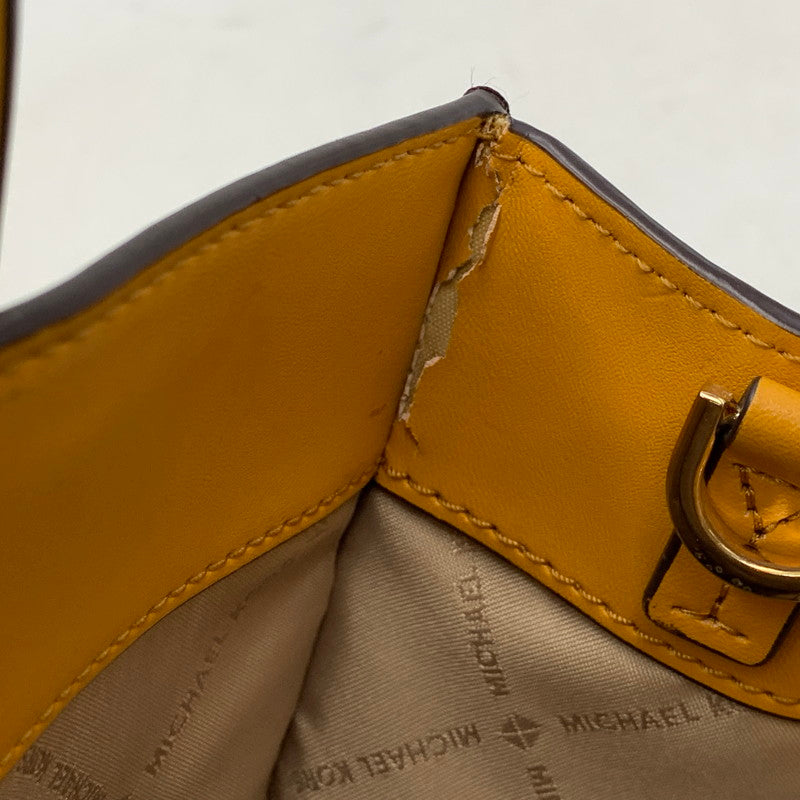 【中古品】【レディース】 MICHAEL KORS マイケルコース 35F1GM9T8B MK SIGNATURE 2WAY SHOPPER TOTE BAG シグネチャー ツーウェイ ショッパー トート バッグ 鞄 188-260718-yn-01-izu カラー：ブラウン 万代Net店