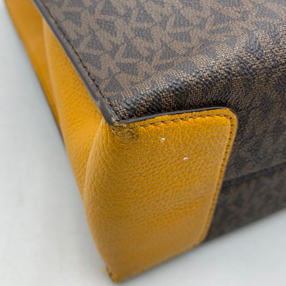 【中古品】【レディース】 MICHAEL KORS マイケルコース 35F1GM9T8B MK SIGNATURE 2WAY SHOPPER TOTE BAG シグネチャー ツーウェイ ショッパー トート バッグ 鞄 188-260718-yn-01-izu カラー：ブラウン 万代Net店