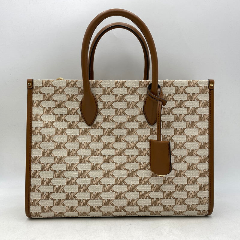 【中古美品】【レディース】 MICHAEL KORS マイケルコース 35S2G7ZT6J SIGNATURE 2WAY HAND BAG シグネチャー ハンド バッグ カバン 188-260713-kh-01-izu カラー：ベージュ×ブラウン 万代Net店