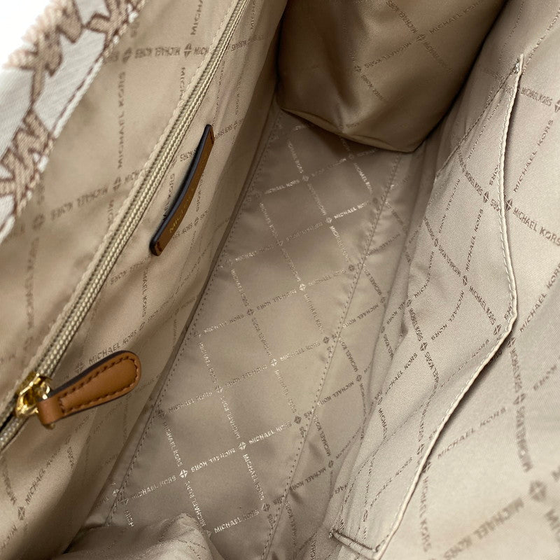 【中古美品】【レディース】 MICHAEL KORS マイケルコース 35S2G7ZT6J SIGNATURE 2WAY HAND BAG シグネチャー ハンド バッグ カバン 188-260713-kh-01-izu カラー：ベージュ×ブラウン 万代Net店