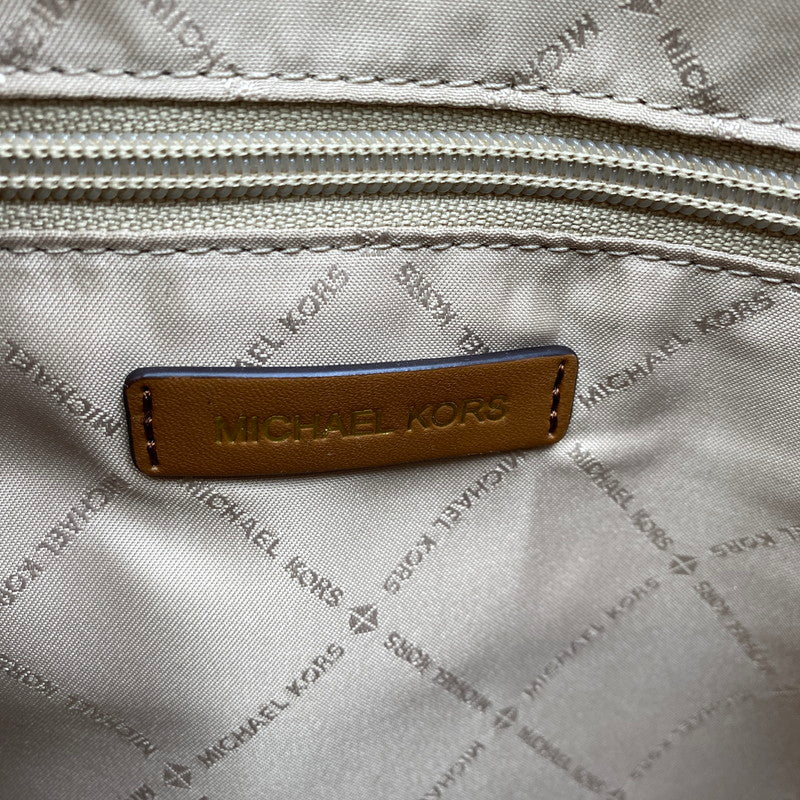 【中古美品】【レディース】 MICHAEL KORS マイケルコース 35S2G7ZT6J SIGNATURE 2WAY HAND BAG シグネチャー ハンド バッグ カバン 188-260713-kh-01-izu カラー：ベージュ×ブラウン 万代Net店