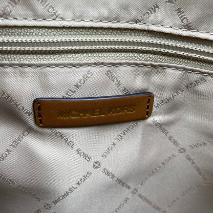 【中古美品】【レディース】 MICHAEL KORS マイケルコース 35S2G7ZT6J SIGNATURE 2WAY HAND BAG シグネチャー ハンド バッグ カバン 188-260713-kh-01-izu カラー：ベージュ×ブラウン 万代Net店