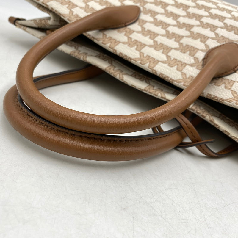 【中古美品】【レディース】 MICHAEL KORS マイケルコース 35S2G7ZT6J SIGNATURE 2WAY HAND BAG シグネチャー ハンド バッグ カバン 188-260713-kh-01-izu カラー：ベージュ×ブラウン 万代Net店