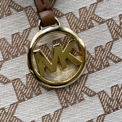 【中古美品】【レディース】 MICHAEL KORS マイケルコース 35S2G7ZT6J SIGNATURE 2WAY HAND BAG シグネチャー ハンド バッグ カバン 188-260713-kh-01-izu カラー：ベージュ×ブラウン 万代Net店