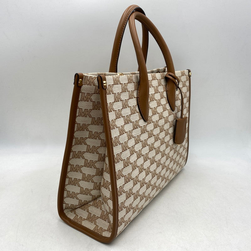 【中古美品】【レディース】 MICHAEL KORS マイケルコース 35S2G7ZT6J SIGNATURE 2WAY HAND BAG シグネチャー ハンド バッグ カバン 188-260713-kh-01-izu カラー：ベージュ×ブラウン 万代Net店