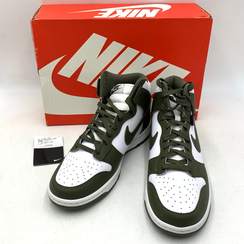 【中古美品】【メンズ】 NIKE ナイキ DD1399-107 DUNK HIGH ダンク ハイ CHAMPIONSHIP KHAKI チャンピオンシップ カーキ スニーカー シューズ 靴 160-260714-ya-04-izu サイズ：27.5cm カラー：WHITE/CARGO KHAKI 万代Net店