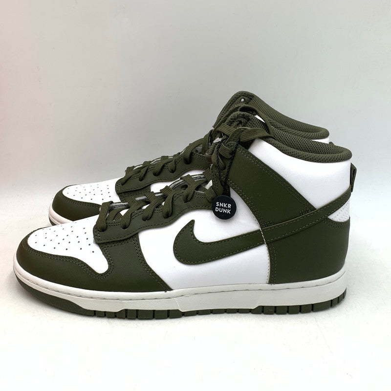 【中古美品】【メンズ】 NIKE ナイキ DD1399-107 DUNK HIGH ダンク ハイ CHAMPIONSHIP KHAKI チャンピオンシップ カーキ スニーカー シューズ 靴 160-260714-ya-04-izu サイズ：27.5cm カラー：WHITE/CARGO KHAKI 万代Net店