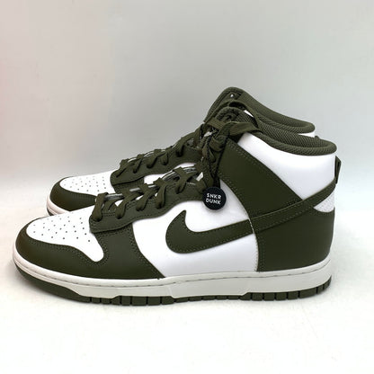 【中古美品】【メンズ】 NIKE ナイキ DD1399-107 DUNK HIGH ダンク ハイ CHAMPIONSHIP KHAKI チャンピオンシップ カーキ スニーカー シューズ 靴 160-260714-ya-04-izu サイズ：27.5cm カラー：WHITE/CARGO KHAKI 万代Net店
