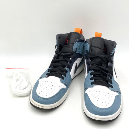 【中古品】【メンズ】 NIKE ナイキ × FACETASM ファセッタズム CU2802-100 AIR JORDAN エア ジョーダン 1 MID ミッド スニーカー シューズ 靴 160-260714-ya-07-izu サイズ：27.5cm カラー：WHITE/NAVY 万代Net店