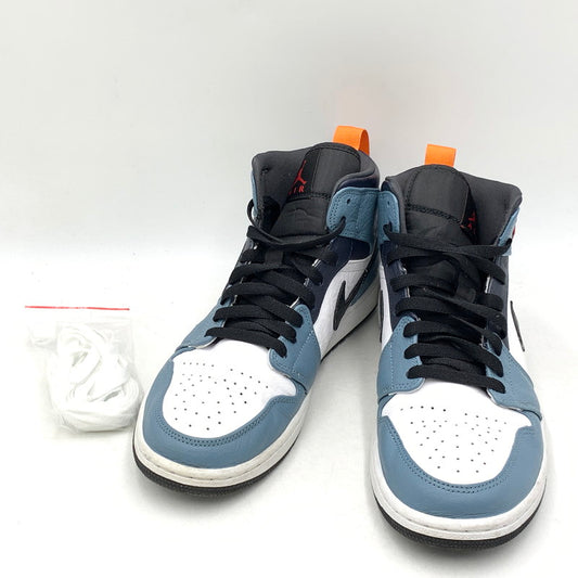 【中古品】【メンズ】 NIKE ナイキ × FACETASM ファセッタズム CU2802-100 AIR JORDAN エア ジョーダン 1 MID ミッド スニーカー シューズ 靴 160-260714-ya-07-izu サイズ：27.5cm カラー：WHITE/NAVY 万代Net店